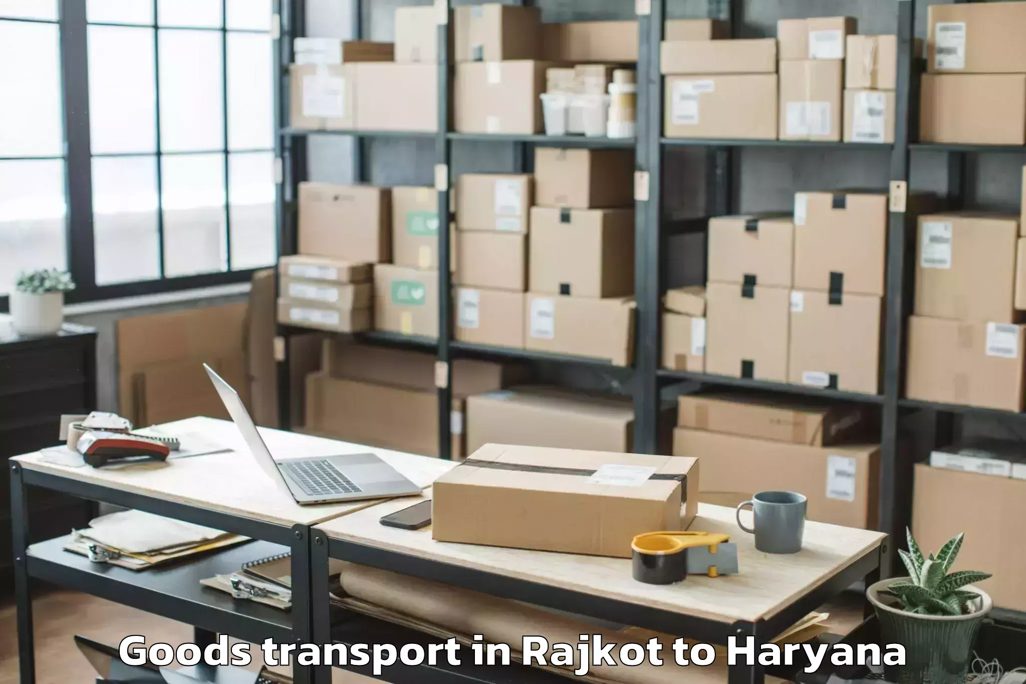 Easy Rajkot to Abhilashi University Khanpur K Goods Transport Booking